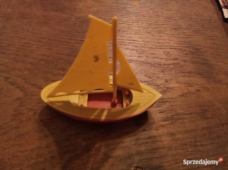 Stara łódka zabawka PRL Warszawa