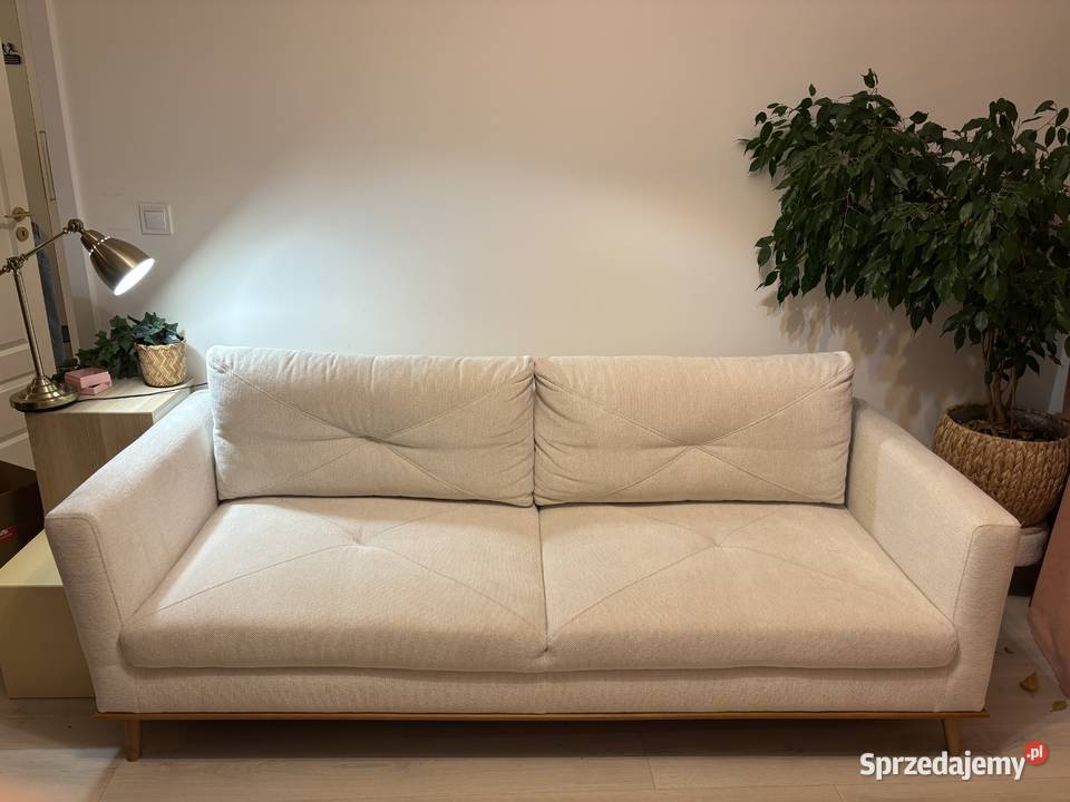 Sofa na drewnianych nóżkach rozkładana LAVENDE mazowieckie Warszawa