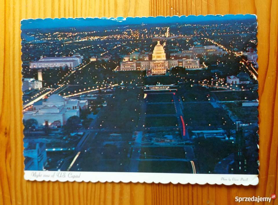 WIDOK NOCĄ NA KAPITOL W WASZYNGTONIE lubelskie Piszczac