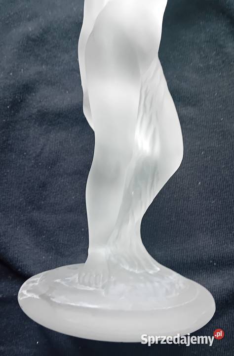 Figurka świecznik Piękna Helena Gusiewska Porcelana i szkło Koźminek