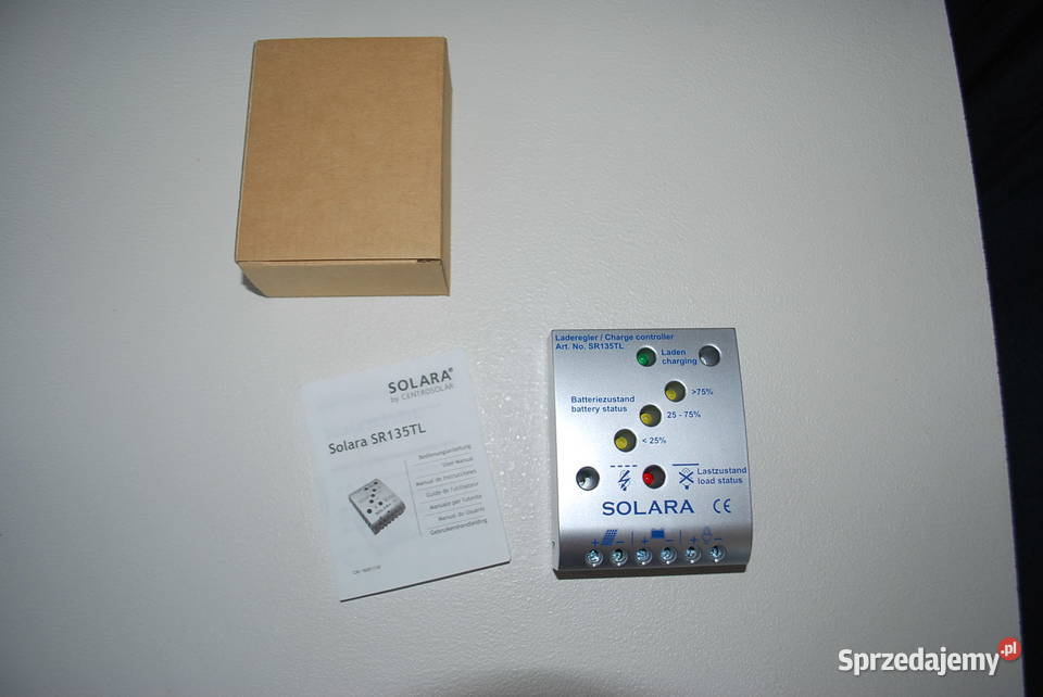 REGULATOR NAPIĘCIA SOLARA SR135TL 1224V 8A Przyczepy i naczepy Grzebowilk
