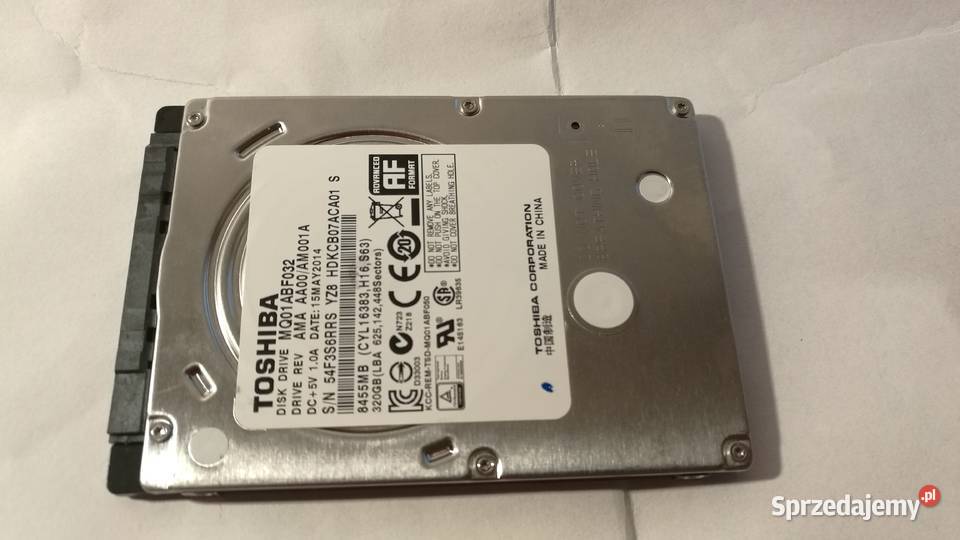 Dysk do laptopa SATA 320GB z hasłem mazowieckie Legionowo