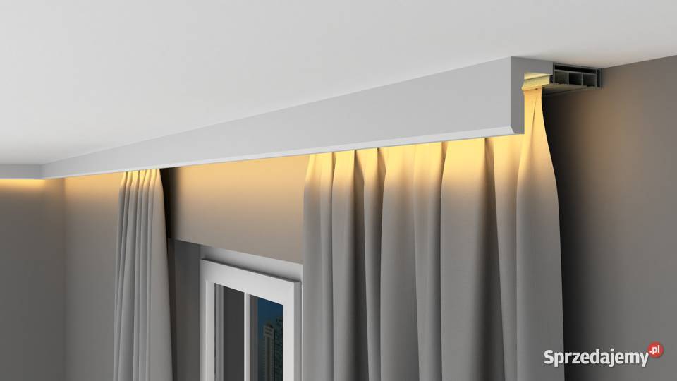 Maskownica szyny sufitowej sztukateria led FK10