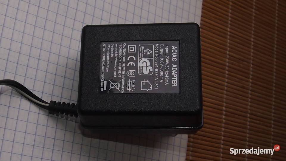Zasilacz sieciowy ACAC Adapter 230V 90V 300 mA Tychy