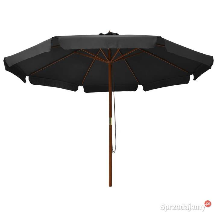 vidaXL Parasol ogrodowy na drewnianym słupku 350 mazowieckie Warszawa