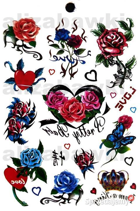 Zestaw Tatuaży Tatuaże Tymczasowe Zmywalne małopolskie Mogilany