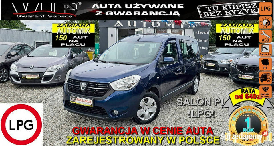 Dacia Dokker 16102 LPGSalon KlimaHak 5 os możliwa zamiana dolnośląskie