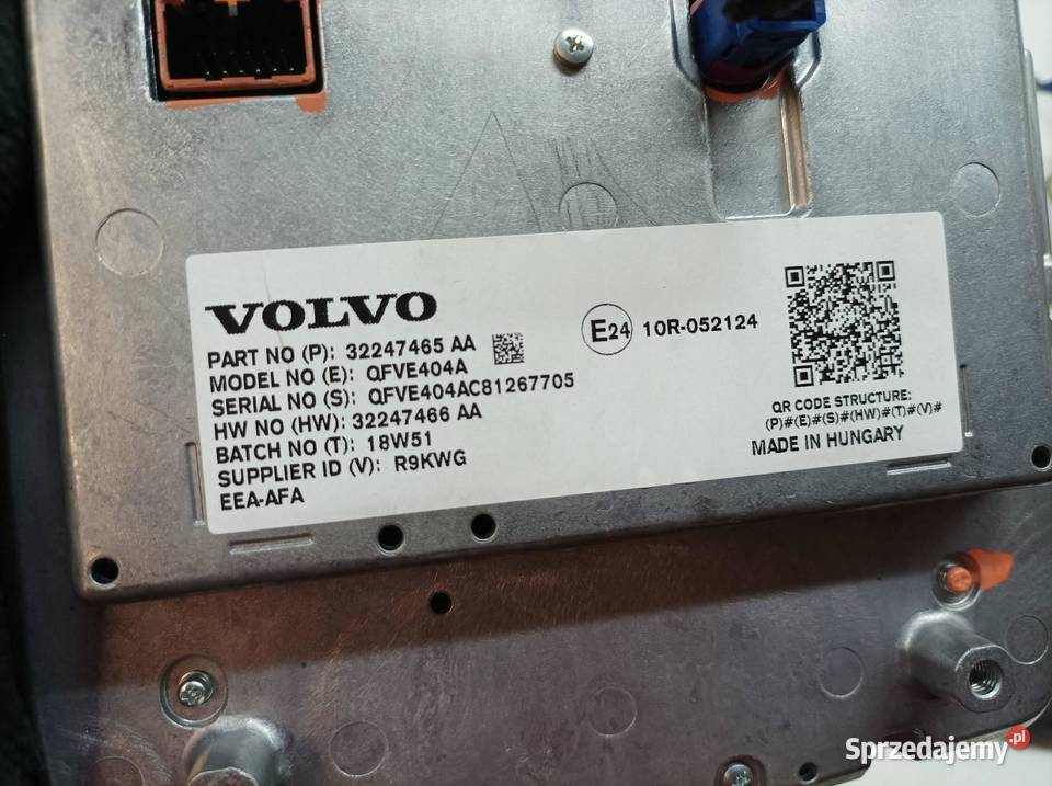 WYŚWIETLACZ 32247465 Volvo S60 III 20182024