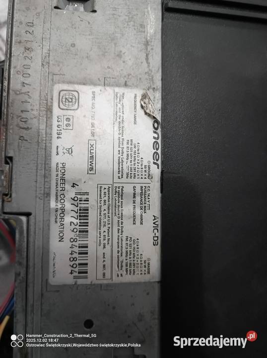 Radio Pioneer avic d3 Ostrowiec Świętokrzyski