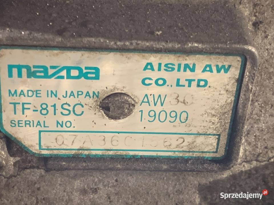 SKRZYNIA BIEGÓW MAZDA CX7 TF81SC 23 260 0614