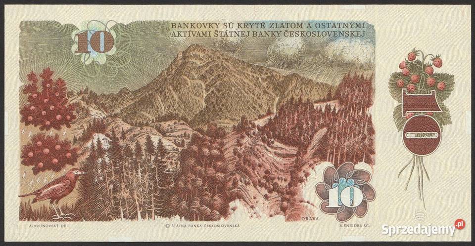 Czechosłowacja 10 koron 1986 stan bankowy unc Łódź sprzedam