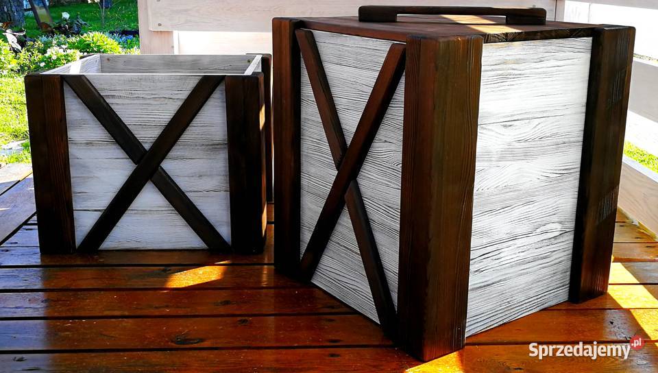 Kosz na śmieci skrzynka na drewno na drobiazgi świętokrzyskie Radków