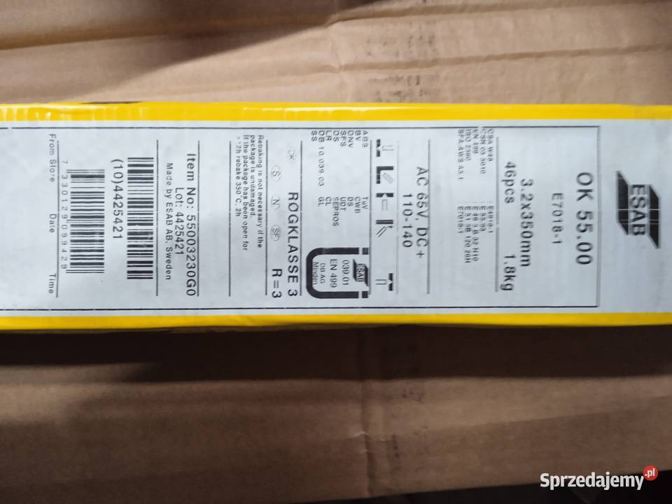 elektrod spawalniczych firmy ESAB Świercze