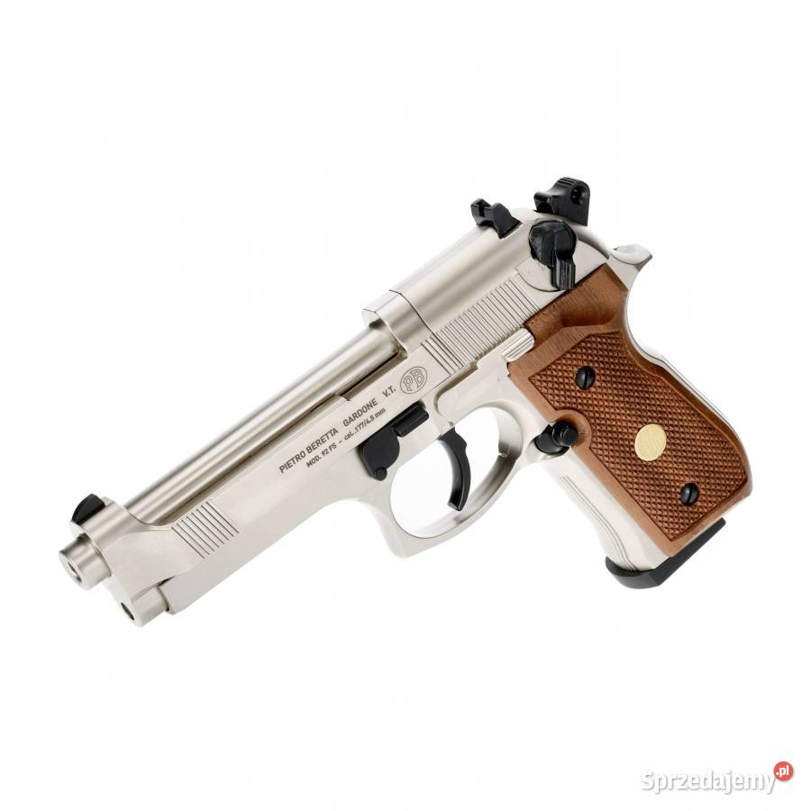 Pistolet wiatrówka Beretta M92 FS nickelwood 45