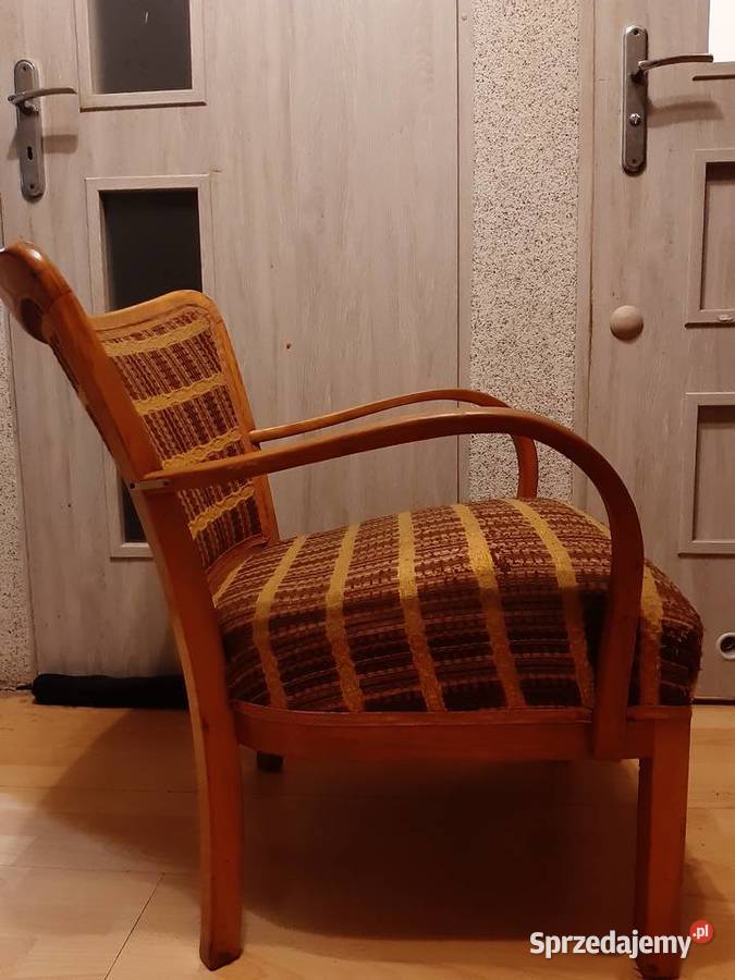 Śliczny 50letni fotel 70cm Ciechocinek