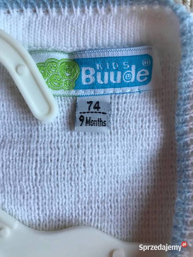 Biały żakiecik dziecka rozpinany 74 9 miesięcy Swetry Zbąszynek