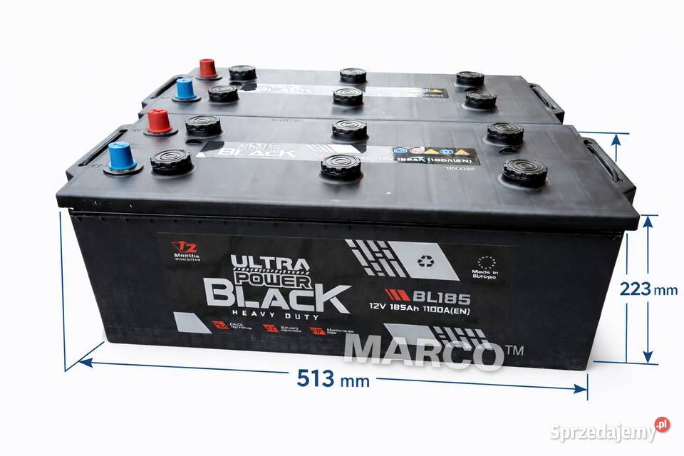 Akumulator 12V185ah 1100A Marco Siedlce Sklep sprzedam