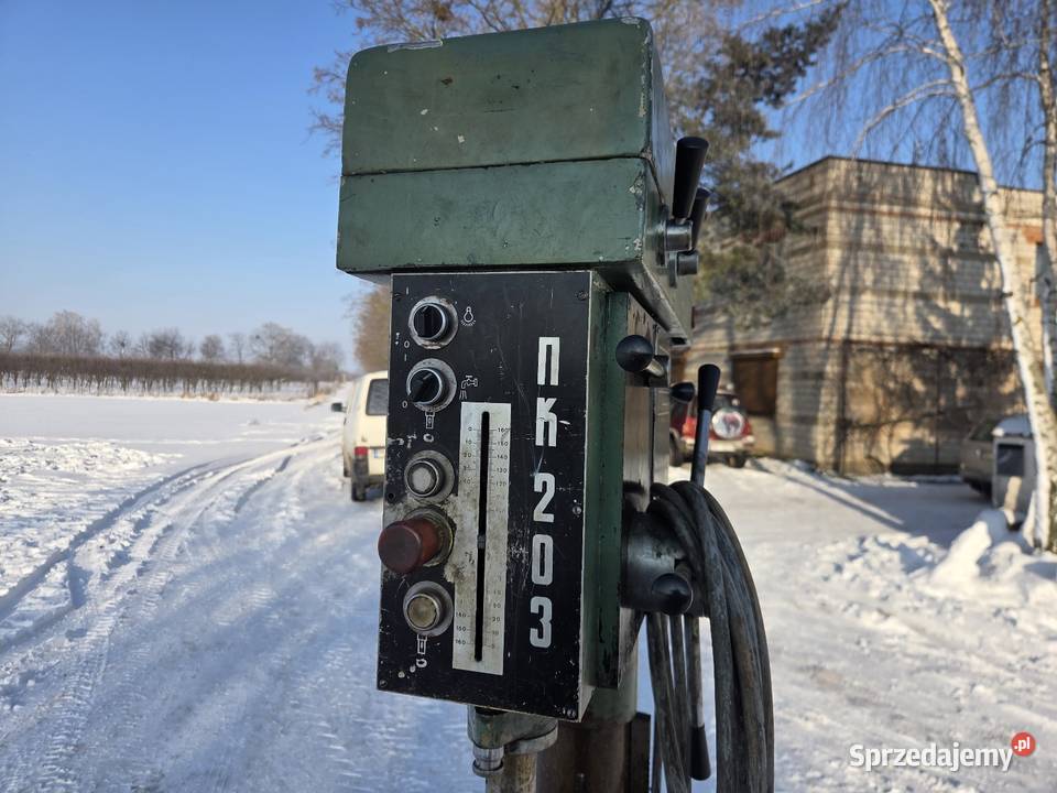 Wiertarka słupowa PK 203 z posuwem Lwówek