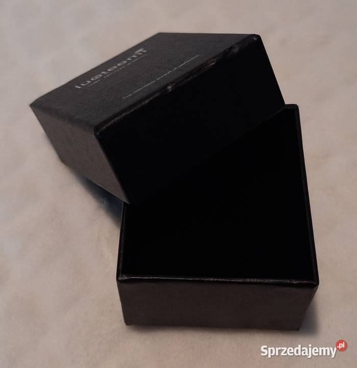 Pudełeczko na kolczyki czarne 75x63x4 Kreatywne Czeladź