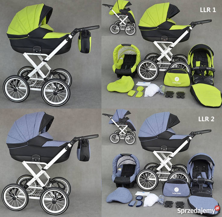 Wózek Dziecięcy 3w1 Lameiro Retro z Fotelikiem Kraków