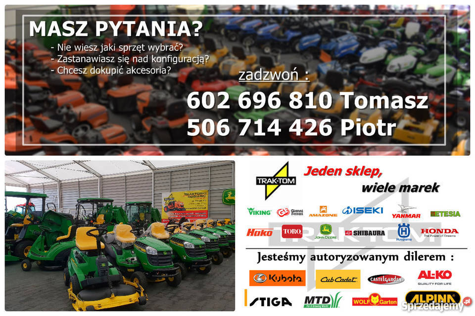 X155R Kosiarka samojezdna traktorek z koszem Kobiele Wielkie