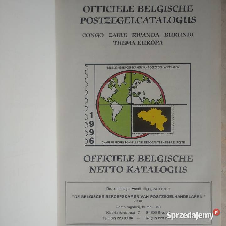 Katalog znaczków pocztowych Belgia 1996 r Reda sprzedam