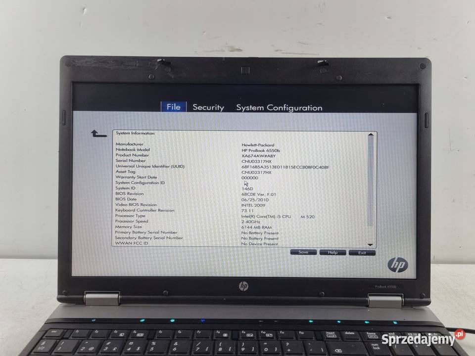 HP Probook 6550b i5 RAM 8GB SSD 120GB do Warszawa