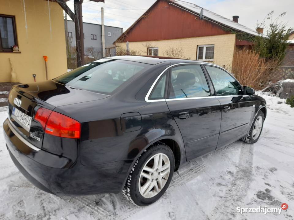 Audi A4 b7 S line Sedan20 tdi 140 koni6 skrzynia Rok produkcji 2005 Siedliszcze-Osada