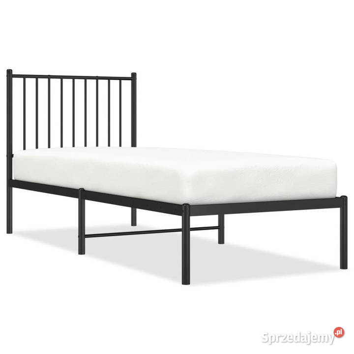 Łóżko Metalowe Czarne Rama Łóżka Ze Stelażem 79cm Warszawa