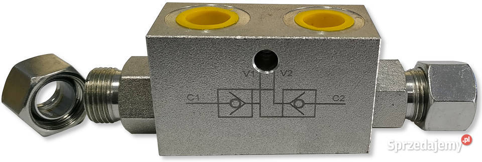 Siłownik CJ2F 50x28 160 z zaworem blokada 38