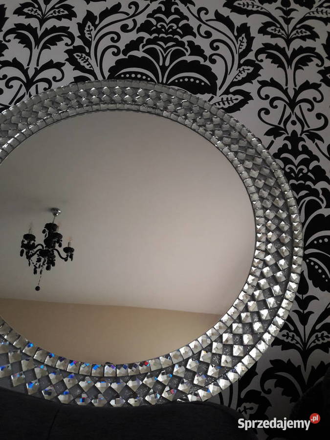 LUSTRO okrągłe mozaika kryształowa 55 60 70