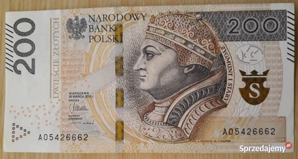 200 Zygmunt I Stary 2015 rmennicze 666 wielkopolskie Konin sprzedam