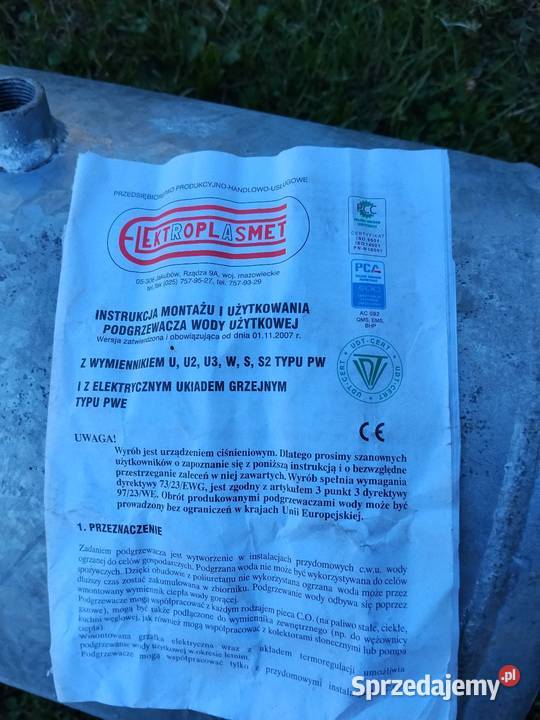Bojler zbiornik ocynkowany z wężownicą 80 L