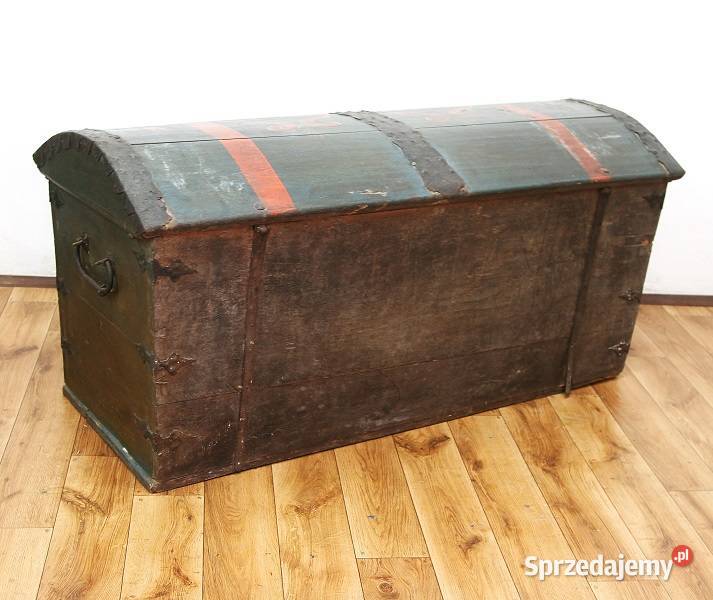 Oryginalny Kufer Malowany 1832 AntykiMarki Antyki, Sztuka, Kolekcje Marki