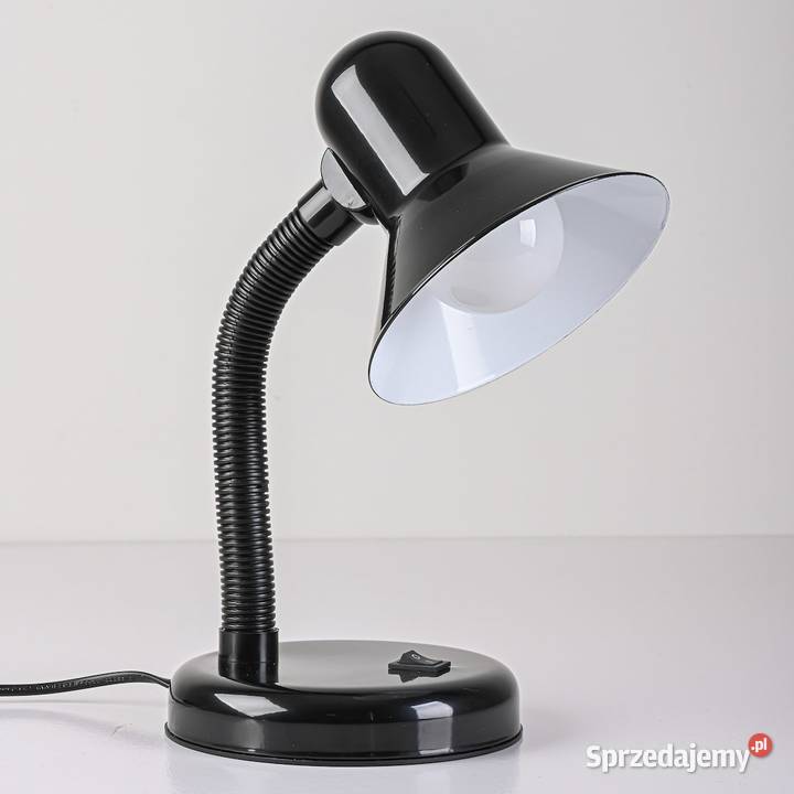 Lampka biurkowa Mentor Czarny 1xE27 śląskie Starokrzepice