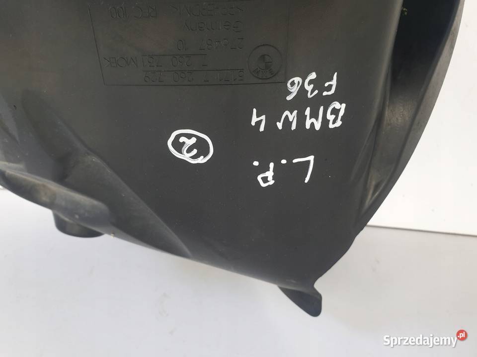 BMW 4 F36 GC PRZEDNIE NADKOLE lewe LEWY PRZÓD Rudka