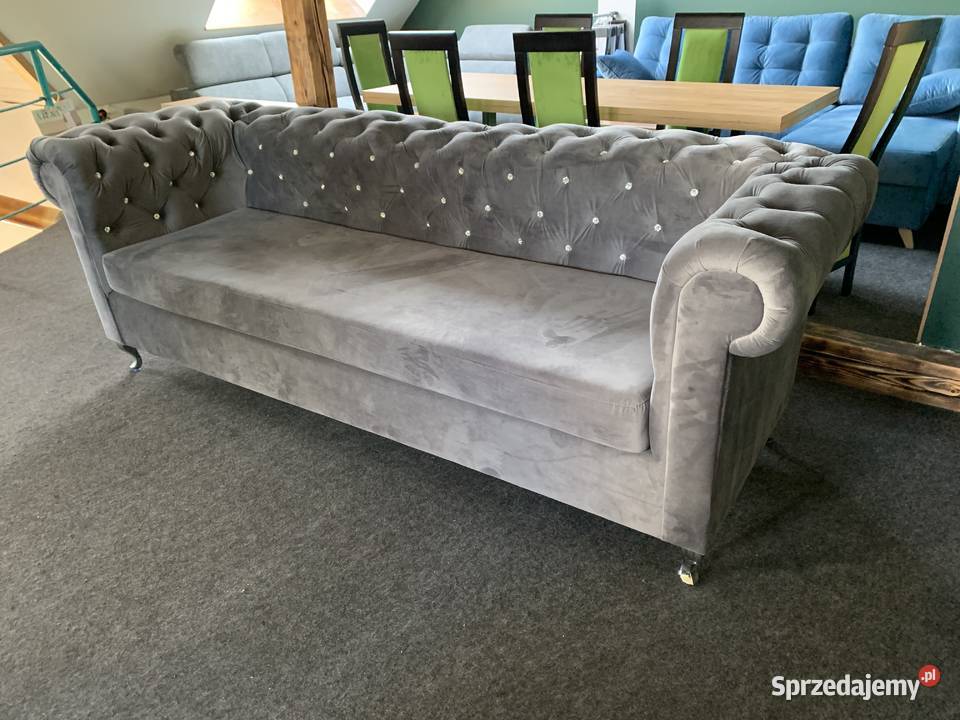 Sofa chesterfield 240 z funkcją spania