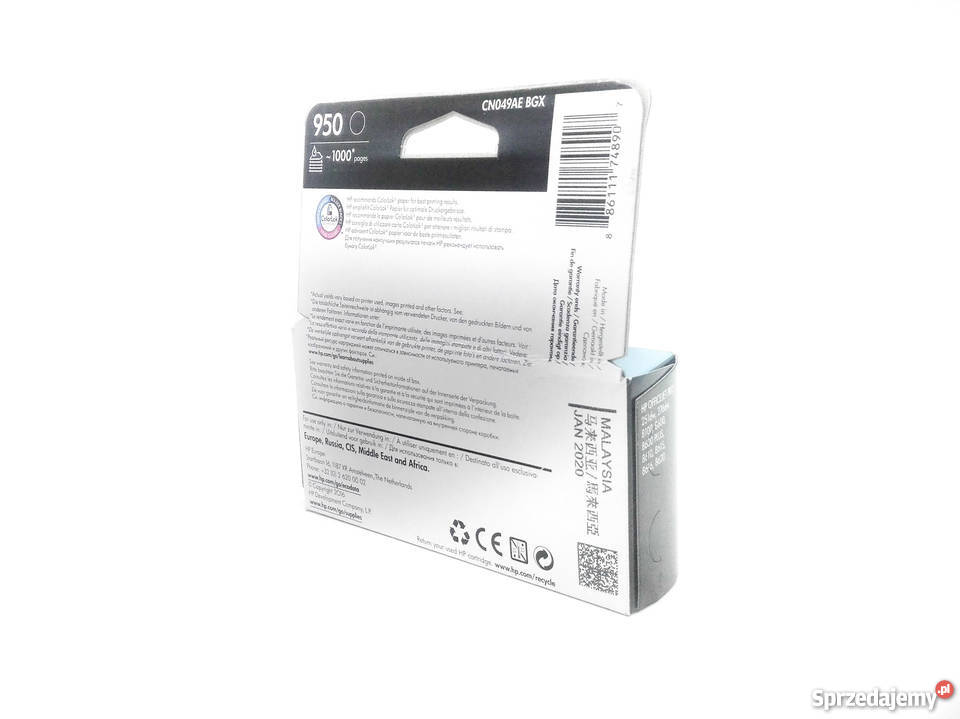 Tusz Oryginalny HP 950 czarny Black Krosno sprzedam