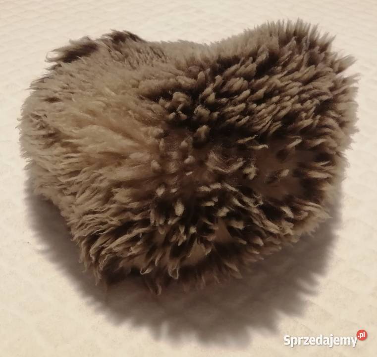 Czapka zimowa futrzana szara melanż 545 Odzież Nakrycia głowy Czeladź