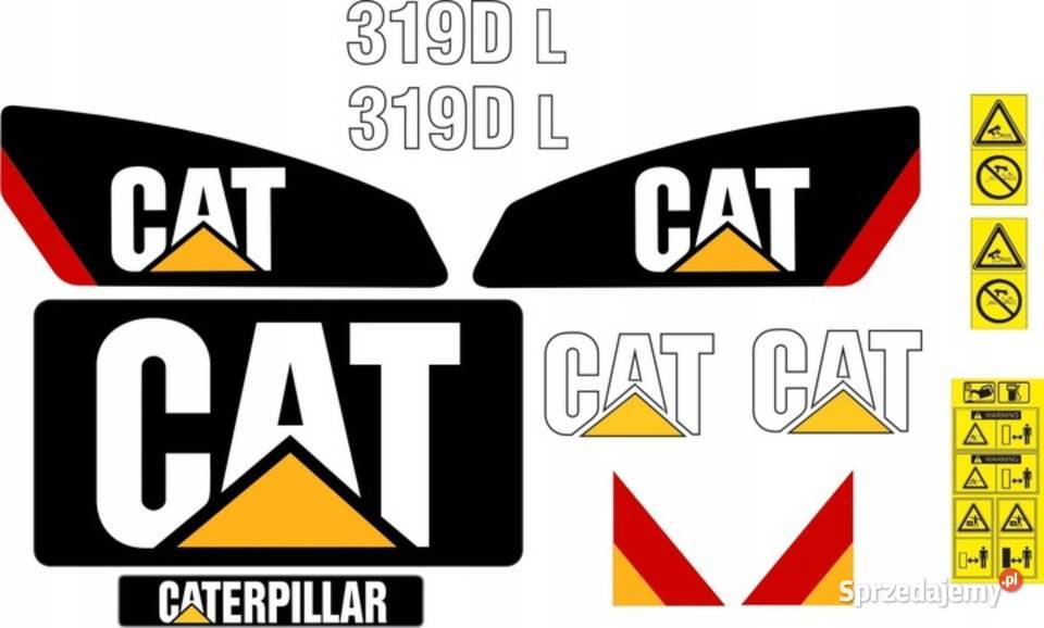 NAKLEJKI NA MASZYNE CATERPILLAR 319D L 319D LN Nakło nad Notecią