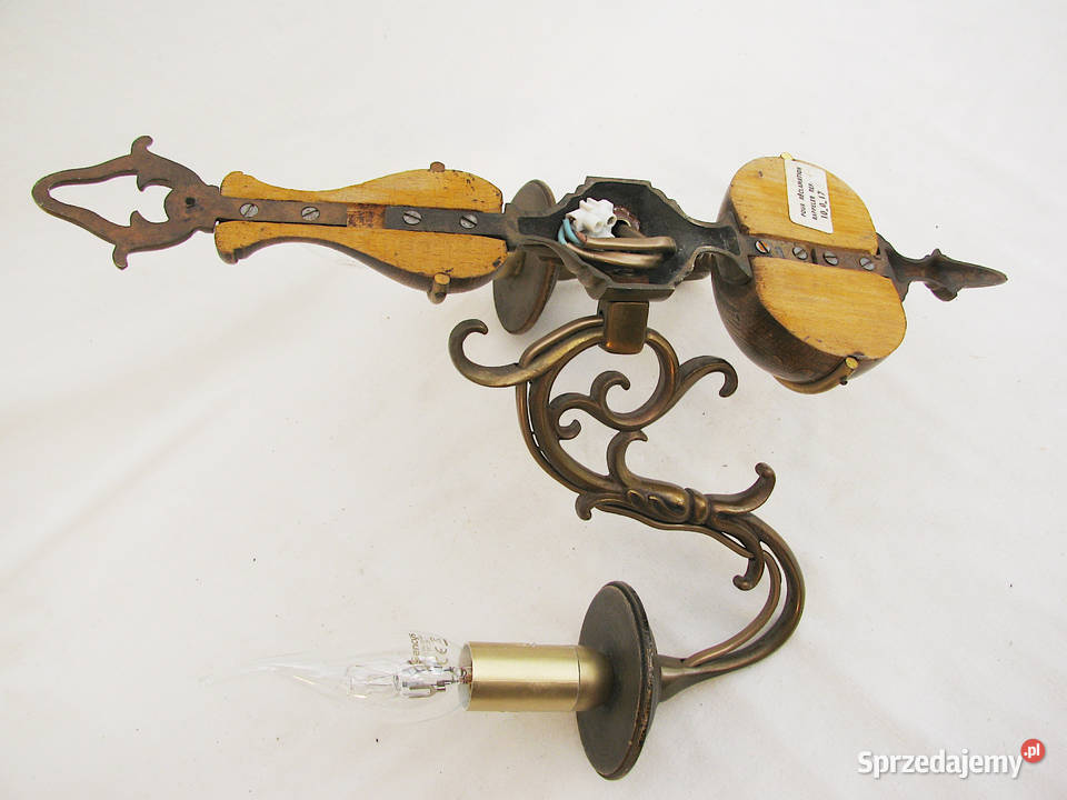 Kinkiet 2 ramienny mosiądz Pozostałe Szczecinek
