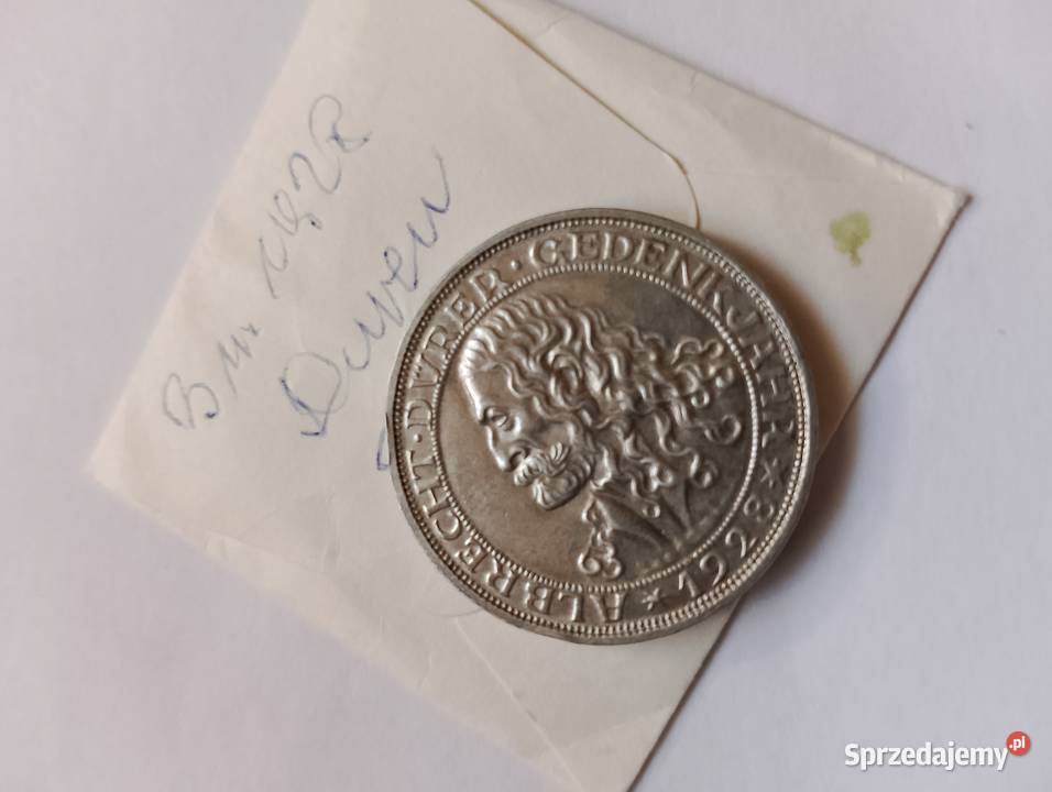 3 marki 1928 Durer stan I rzadki Busko-Zdrój sprzedam