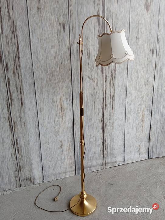 klasyczna mosiężna lampa podłogowa 192 kujawsko-pomorskie Byczyna