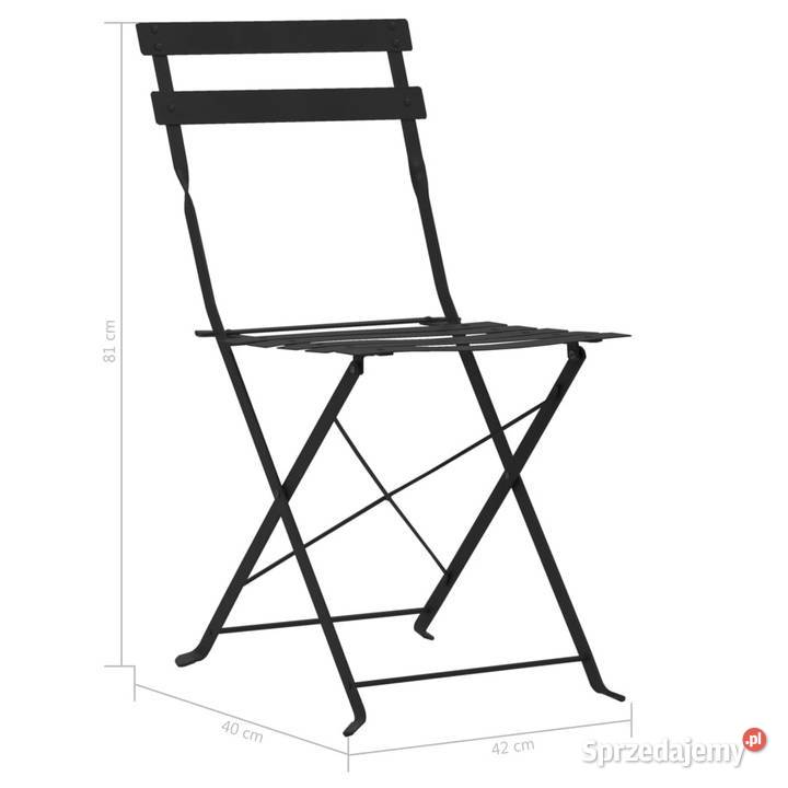 3cz zestaw mebli bistro stal czarny WM44356 Warszawa