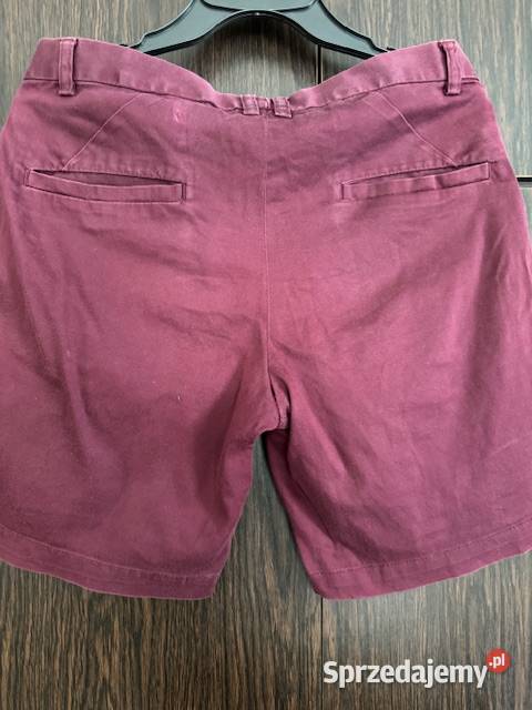 Spodnie męskie HM krótkie bordo 17080A z