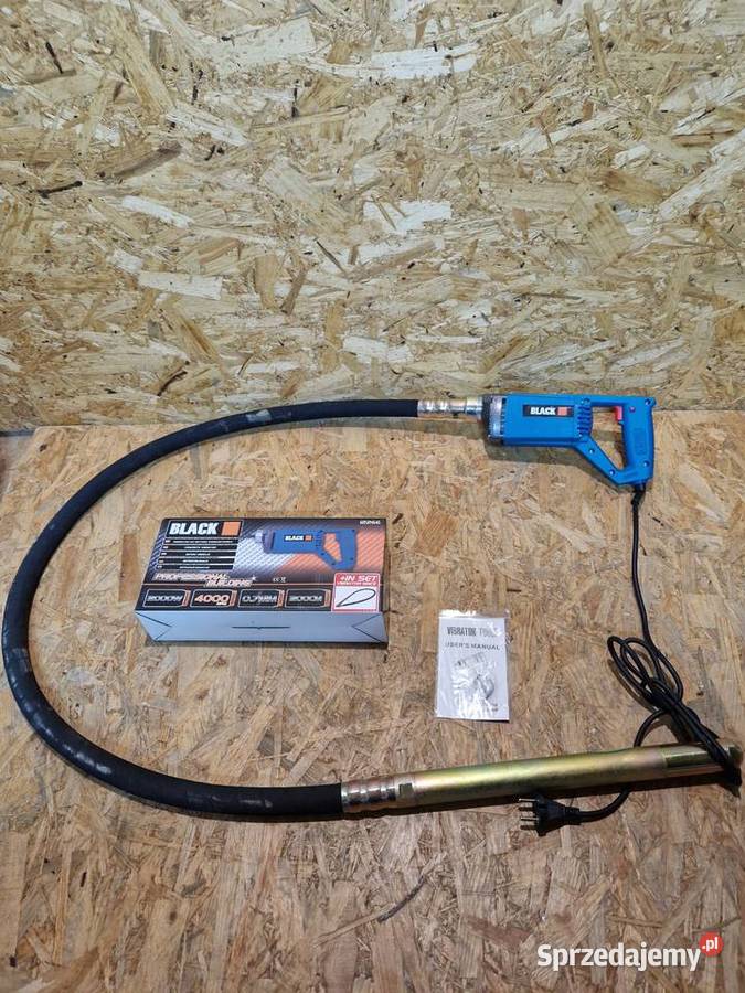 Wibrator do betonu Black 2000 W 4000 obrmin Głogowa