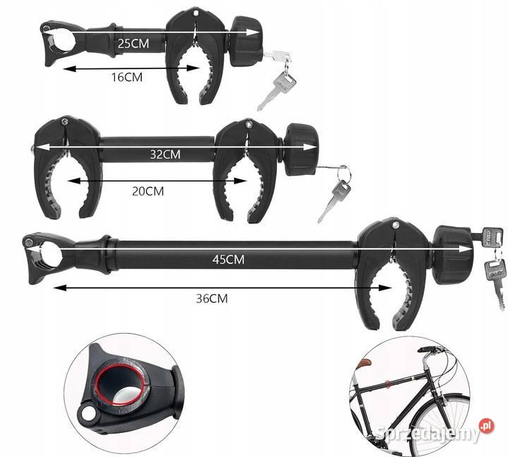 UCHWYT DO BAGAŻNIKA ROWEROWEGO na 3 rowery Myszyniec