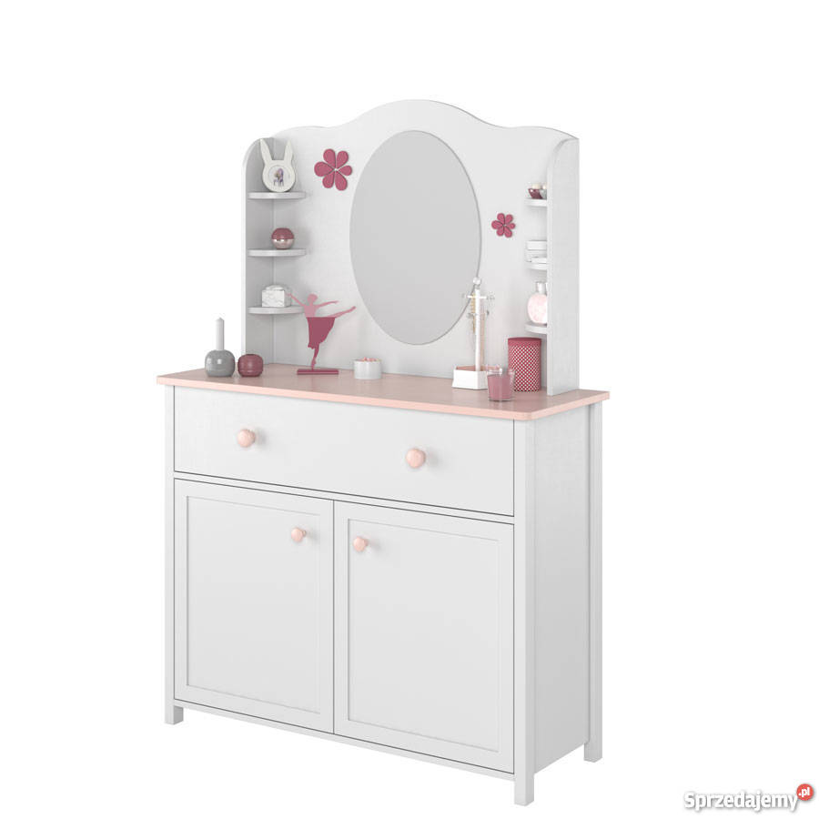 Nadstawka Na Biurko Komodę Biała Pudrowy Róż Warszawa
