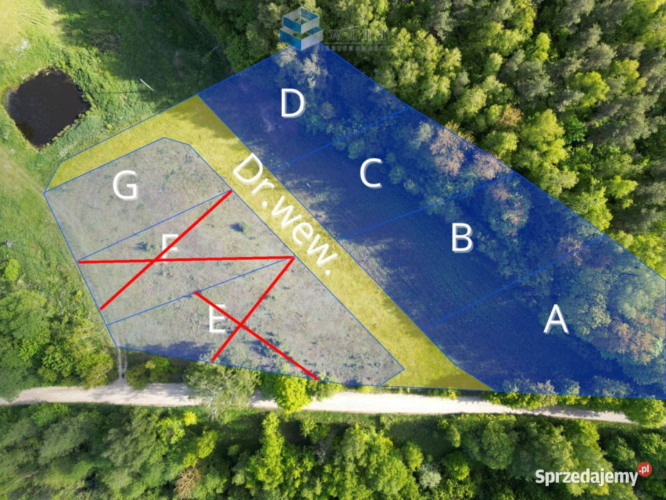 Grunt 1022m2 Wądzyn sprzedam