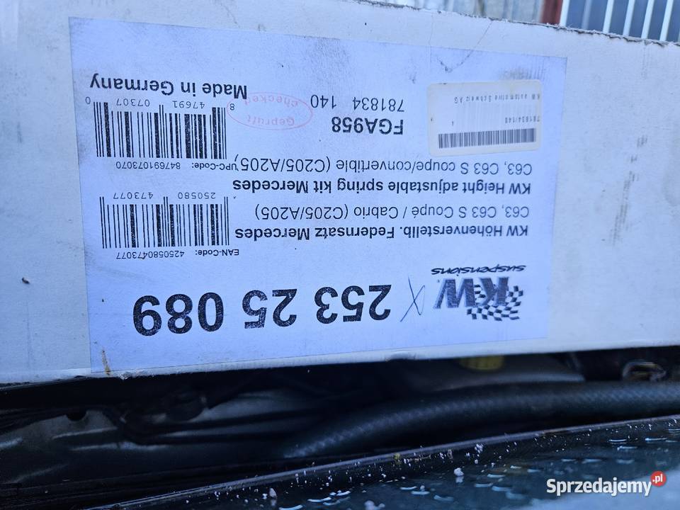 Mercedes C63 S Coupe Cabrio A205 W205 Listwy Skawina